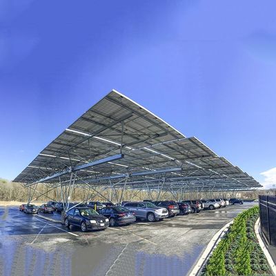 ราคาดี 10KW 30KW Hot Galvanized Steel Solar PV Carport ออนไลน์