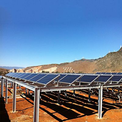 ราคาดี 130mph Framed/Frameless Flexible Anodized Solar Panel Ground Mounting Systems ออนไลน์