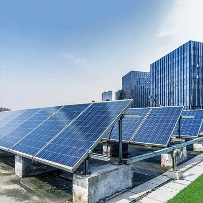 ราคาดี 20deg Tilting Flat Concrete Roof Solar Rack Mounting System ISO14001 ออนไลน์