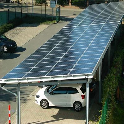 ราคาดี 10deg HDG Steel Solar Panel Racking System For Parking Lot ออนไลน์