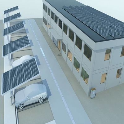 ราคาดี 5deg Galvanized Carport Solar Panel Mounting Structures ออนไลน์