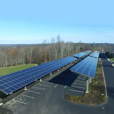 ราคาดี 5000mm span ground Carport Solar mounting system solar bracket solar structure PV mounting system ออนไลน์