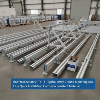 ราคาดี ชุดติดตั้งแผงโซลาร์เซลล์บนพื้นดิน ความเอียงหลังคา 0° ถึง 15° ติดตั้งง่าย รวดเร็ว วัสดุทนทานต่อการกัดกร่อน ออนไลน์