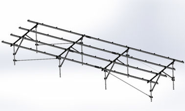ราคาดี Steel Solar Panel Ground Mounting Systems Bracket Photovoltaic 1.4KN/m2 Max Snow Load ออนไลน์