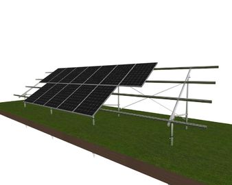 ราคาดี Open Field Ground Mounted Solar PV Systems Screw Foundation 60m/S Wind Speed Silver ออนไลน์