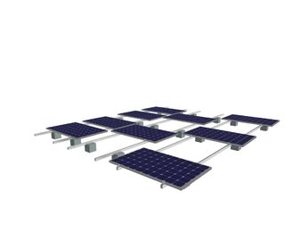 ราคาดี Sloped Solar Panel Roof Mounting Systems Anti - Corrosion 130mph Wind Load Framed ออนไลน์