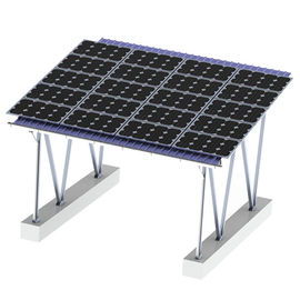 ราคาดี Ground Residential Solar Carport Kit Steel Brackets Concrete Block Foundation ออนไลน์