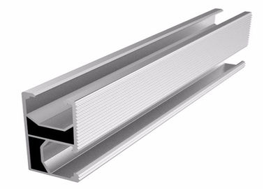 ราคาดี Solar Panel Mounting System Extruded Aluminum Rail , Anodized Aluminium Profile Rail ออนไลน์