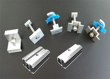 ราคาดี Open Ground Solar Panel Earthing Clamps Home Rail Components Customized Length ออนไลน์