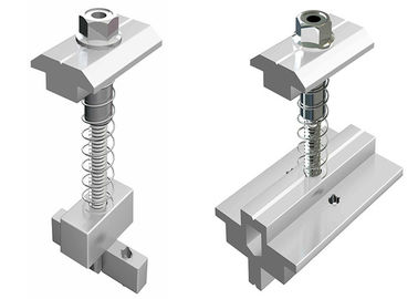 ราคาดี Photovoltaic Mounting Solar Module Clamps , Aluminum PV Solar Panel Mid Clamps ออนไลน์