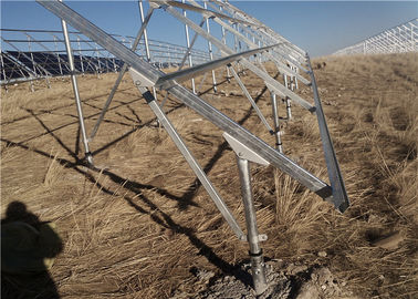 ราคาดี Metal Solar Panel Ground Mounting Systems PV Concrete Foundation Corrosion Resistance ออนไลน์