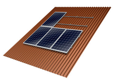 ราคาดี Home Solar Panel Roof Mounting Systems 10-60° Tilt Angle Anodized Anti - Corrosive ออนไลน์