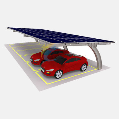 ราคาดี On/Off Grid Outdoor Carport Solar Systems Waterproof Photovoltaic Panel High Stability Galvanized Solar Car Parking Rack ออนไลน์