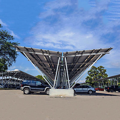 ราคาดี Customized PV Carport Solar Systems Mounting Bracket Open Ground Anti - Corrosion ออนไลน์