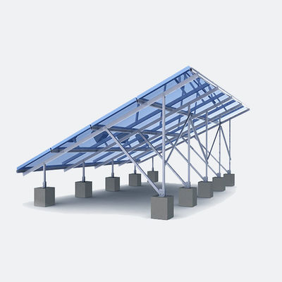 ราคาดี Frameless Solar Panel Ground Mounting Systems Utility Scale 50 MW Fixed Tilt Anodized Aluminum ออนไลน์