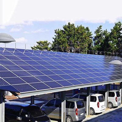 ราคาดี Galvanized Anodized Solar PV Panel Car Parking Racks ออนไลน์
