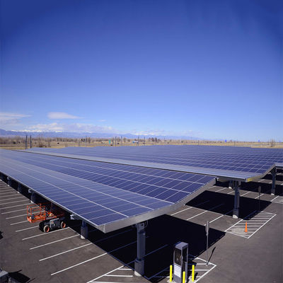 ราคาดี Waterproof Anodized Galvanized Open Ground Solar Carport Structures ออนไลน์