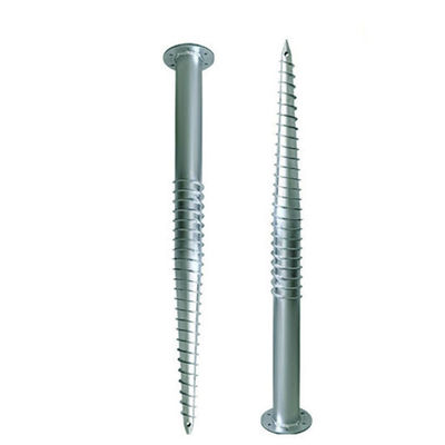 ราคาดี Hot Dipping Metal Ground Screw Piles Steel Anchor Helical Length 1000~3500mm Anticorrosive For Solar Mounting Systems ออนไลน์