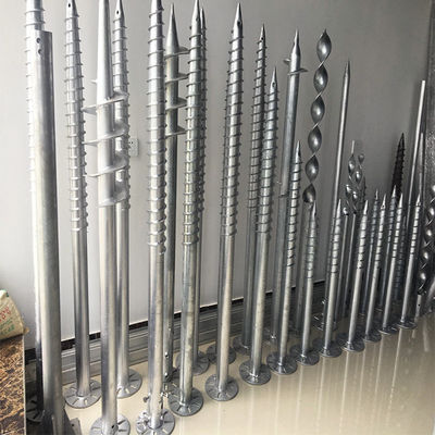 ราคาดี Thickness 2.75mm 3mm 3.5mm Open Field Ground Screw Piles Pole Anchors Wind 60m/S Solar Mounting Component ออนไลน์