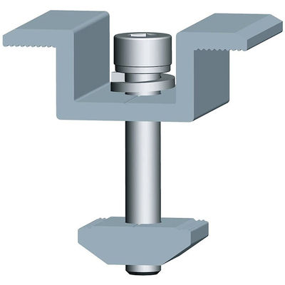 ราคาดี Roof & Ground Aluminum Mid End Solar Panel Clamps Solar System Components ออนไลน์