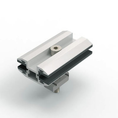 ราคาดี Open Ground Solar Panel Earthing Clamps Home Rail Components For PV Support Structures ออนไลน์