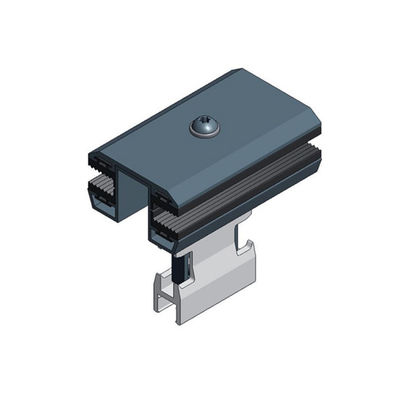 ราคาดี 35/40/45/50mm Aluminum 6063-T5 Metal Roof Solar Panel Clamps For Frameless PV Module Mounting Structures ออนไลน์
