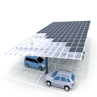 ราคาดี On/off Grid Anodized Aluminum 2.5 M Lowest height PV Residential solar Carport Structures ออนไลน์