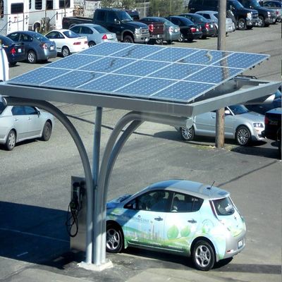 ราคาดี Open Ground Waterproof Anodized Galvanized Solar Carport Structures ออนไลน์