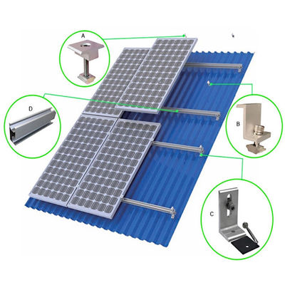 ราคาดี 6063 6005 Framed Or Frameless Solar Panel Rail Solar System Components ออนไลน์