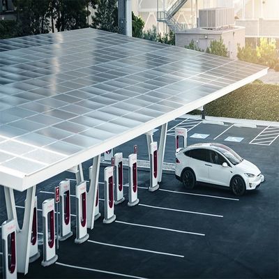 ราคาดี Galvanized Anodized Surface SS304 PV Solar Carport Structures ออนไลน์