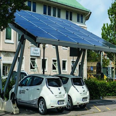 ราคาดี 5deg 10deg 15deg Anodized Aluminum Carport Solar Systems For Landscape ออนไลน์
