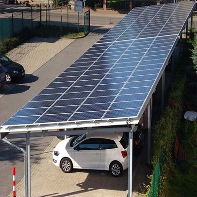 ราคาดี Hot Dip Galvanized Residential Solar Carport Structures On Off Grid ออนไลน์