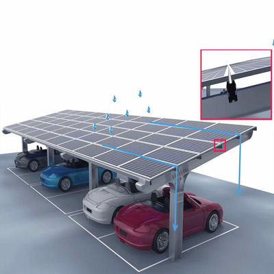 ราคาดี Waterproof Galvanized Ground Mounting System For Solar Car Shed ออนไลน์