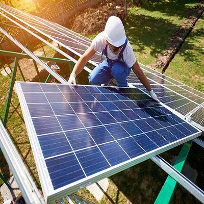 ราคาดี Anodized Q235 Steel Ground Mounted Solar Structure ออนไลน์