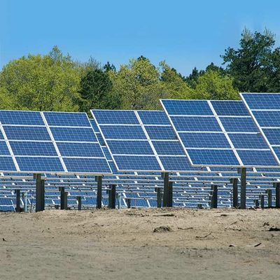 ราคาดี Ground Mounting Galvanized Q235B Q345B On Off Grid Solar Panel Brackets ออนไลน์